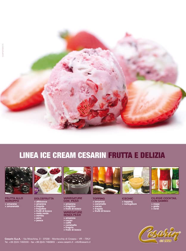 Linea Ice cream Cesarin | Frutta e Delizia