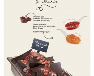 Dark Chocolate & Orange Ice cream - In collaboration with Callebaut