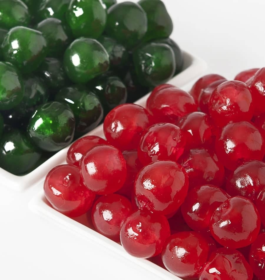 Candied Cherry red and green for industry of pastry Cesarin